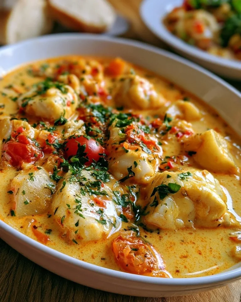 Blanquette de poissons au lait de coco et curry, un plat savoureux et exotique