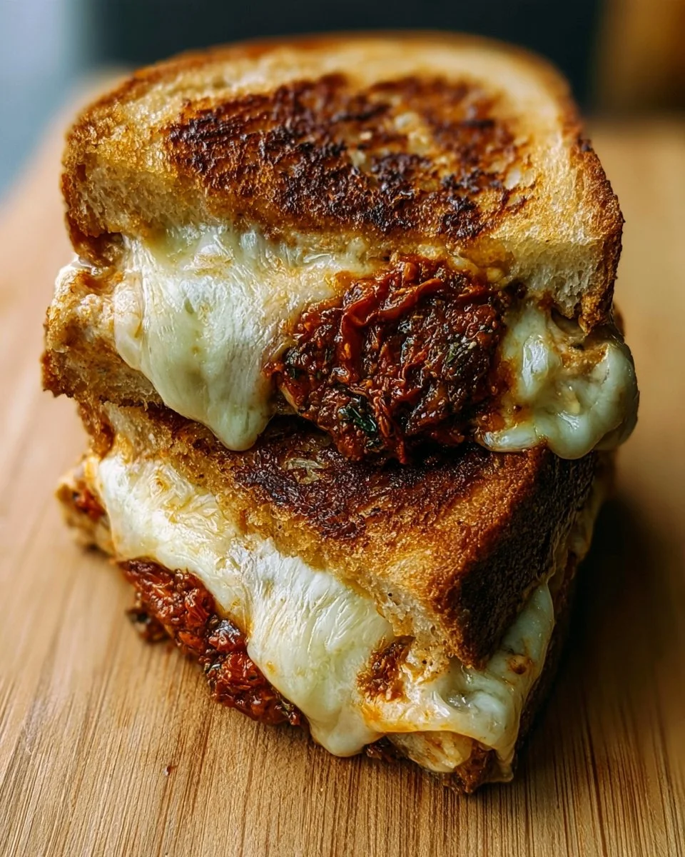 Fromage Grillé avec Pesto de Tomates Séchées