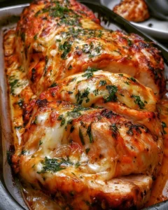 Recette de pain de viande au poulet, parmesan et ail, plat savoureux et facile à préparer.